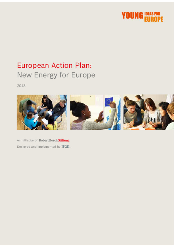 Bosch Publication European Action Plan: New Energy for Europe