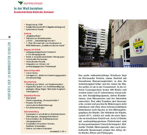 Bosch Publication Was für Schulen! - Hauptpreisträger 2006