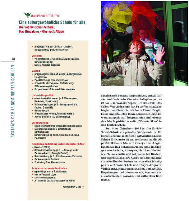 Bosch Publication Was für Schulen! - Hauptpreisträger 2010