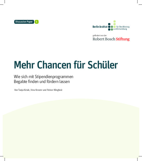 Bosch Publication Mehr Chancen für Schüler