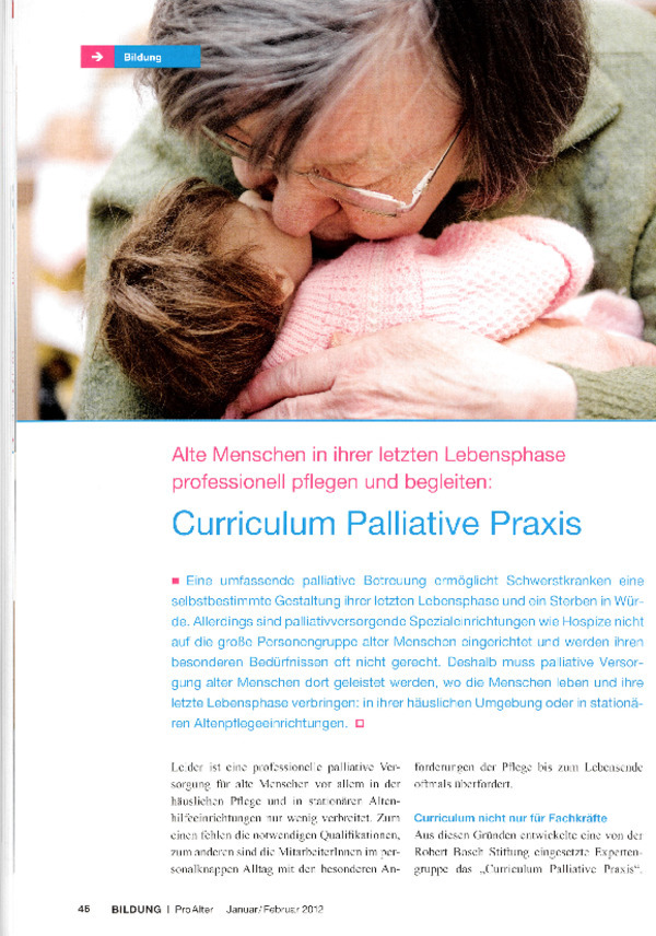 Bosch Publication Curriculum Palliative Praxis