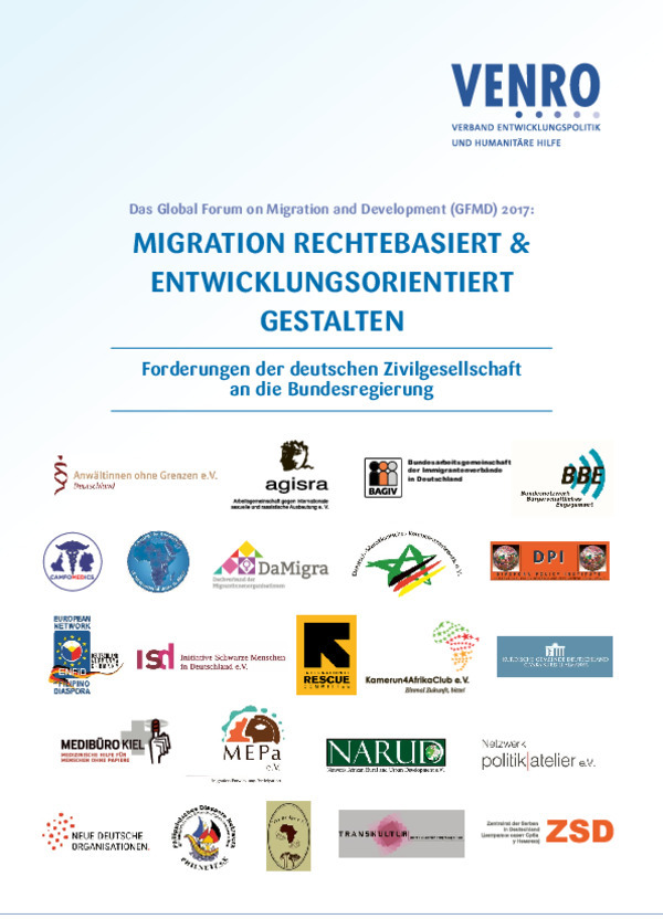 Bosch Publication Migration rechtebasiert und entwicklungsorientiert gestalten - Forderungen der deutschen Zivilgesellschaft an die Bundesregierung