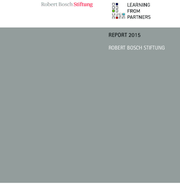 Bosch Publication Learning from Partners - Robert Bosch Stiftung 2015