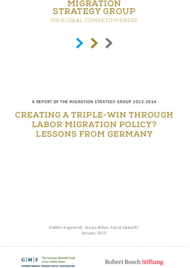 Bosch Publication Creating a Triple-Win through Labor Migration Policy? Lessons from Germany