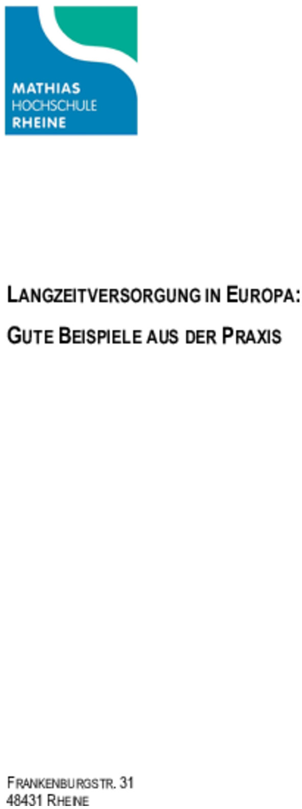 Bosch Publication Langzeitversorgung in Europa: Gute Beispiele aus der Praxis