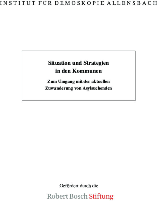 Bosch Publication Study: Situation und Strategien in den Kommunen