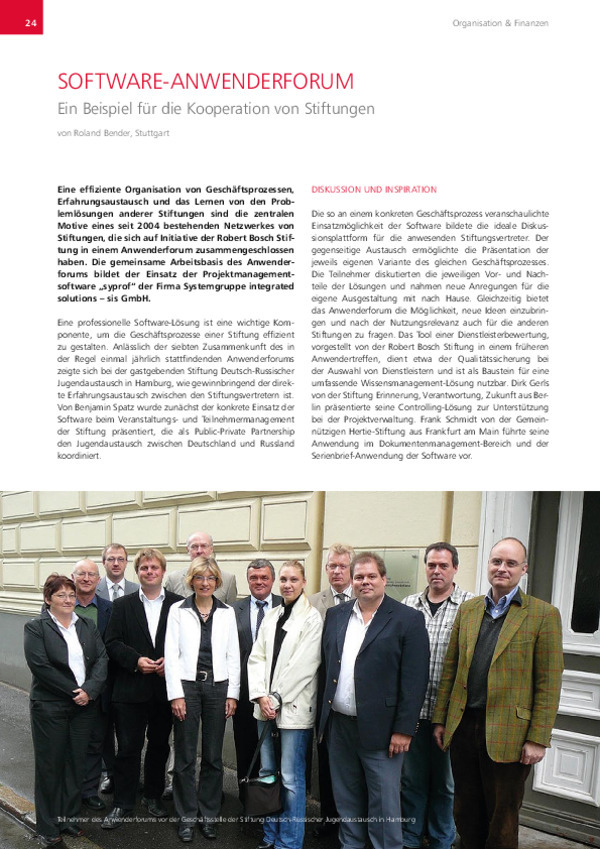 Bosch Publication Software-Anwenderforum