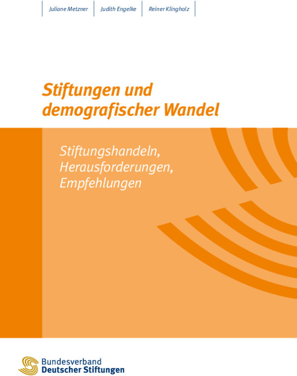 Bosch Publication Discussion paper "Stiftungen und demografischer Wandel"