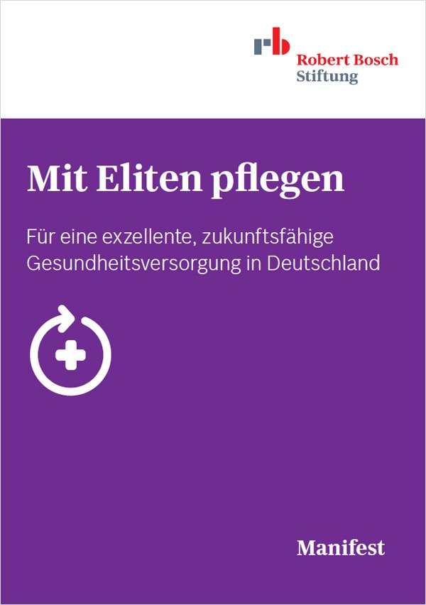 Titelblatt Manifest &quot;Mit Eliten pflegen&quot;