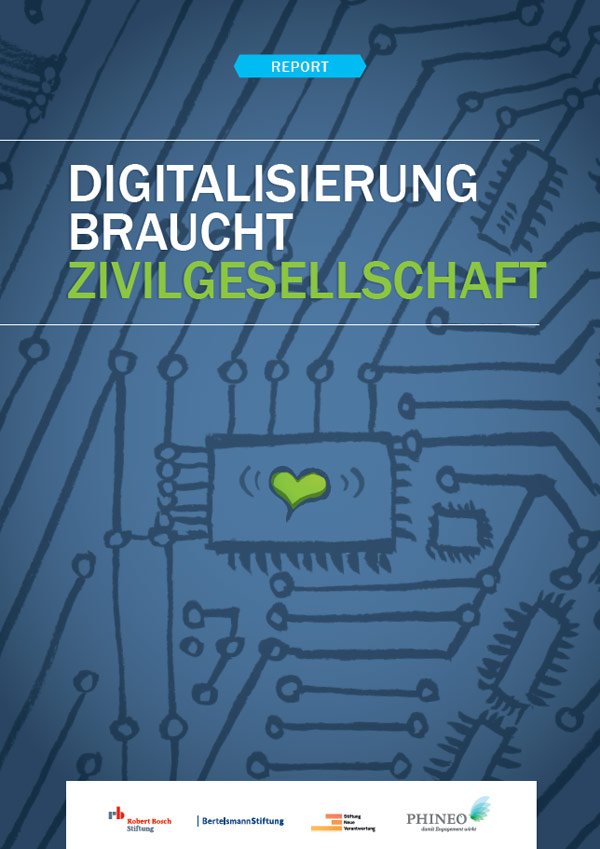 Titelbild der Studie &quot;Digitalisierung braucht Zivilgesellschaft&quot;