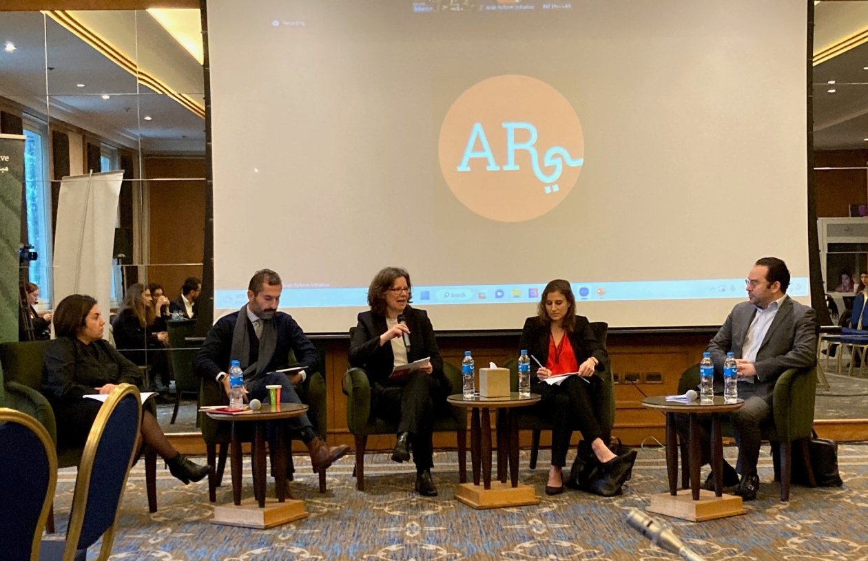 After the workshop, a regional conference took place, organized by the Arab Reform Initiative, where the projects teams had the opportunity to present their work.