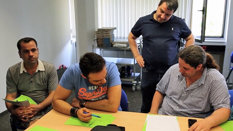 Workshop mit Flüchtlingen in Hamm