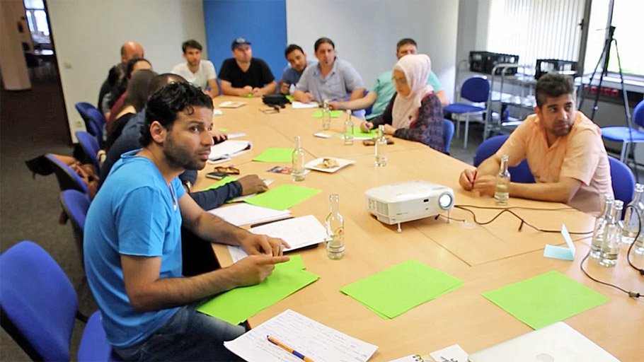 Workshop mit Flüchtlingen in Hamm