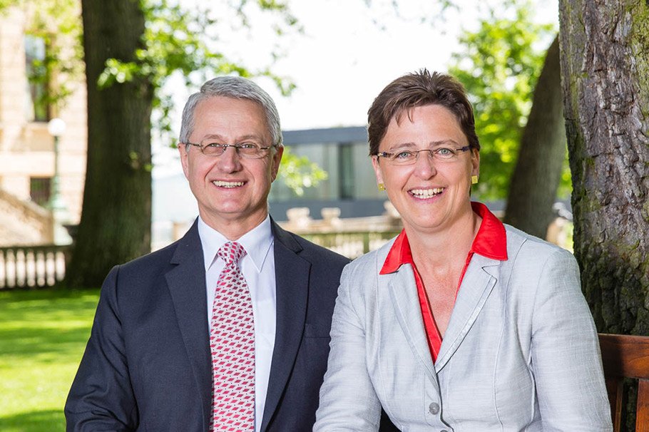 Professor Dr. Joachim Rogall und Uta-Micaela Dürig