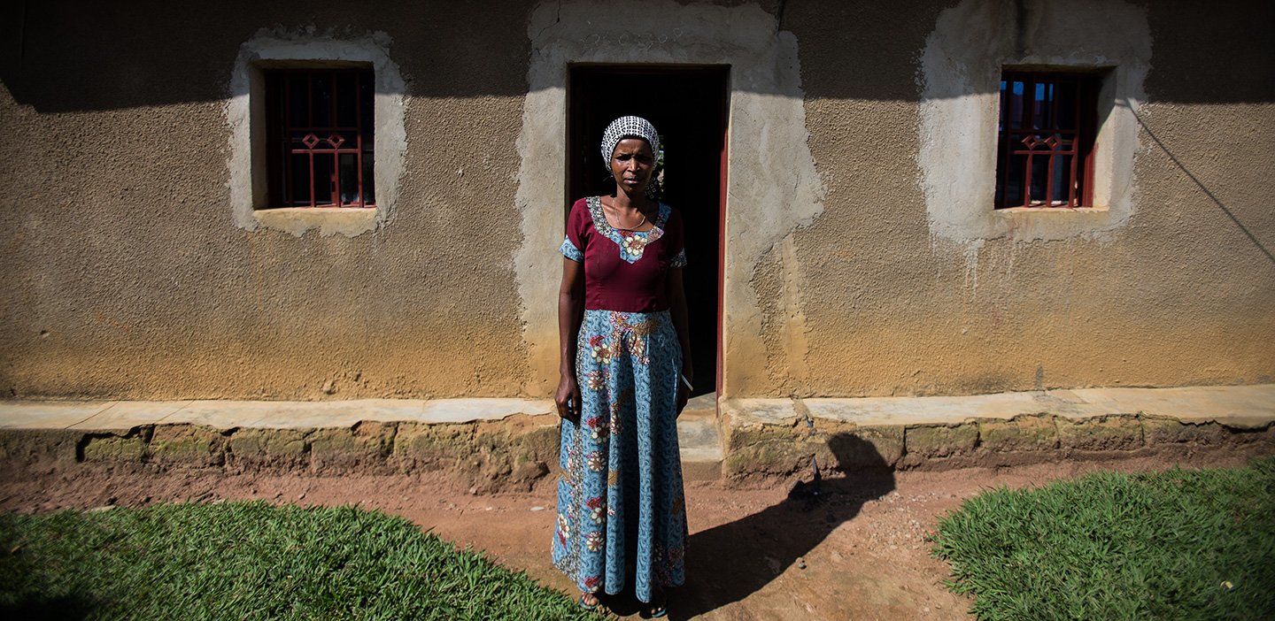 Strong woman: Jaqueline survived the genocide in Rwanda.