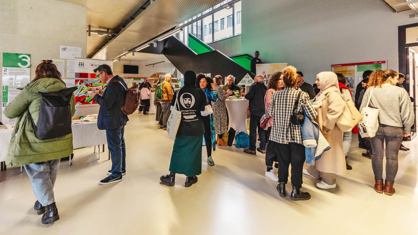 Participants at the foyer.
