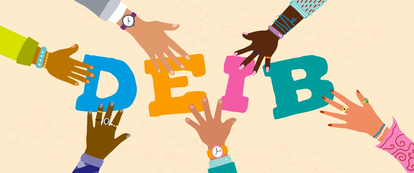 Illustration von Teamwork mit unterschiedlichen Händen