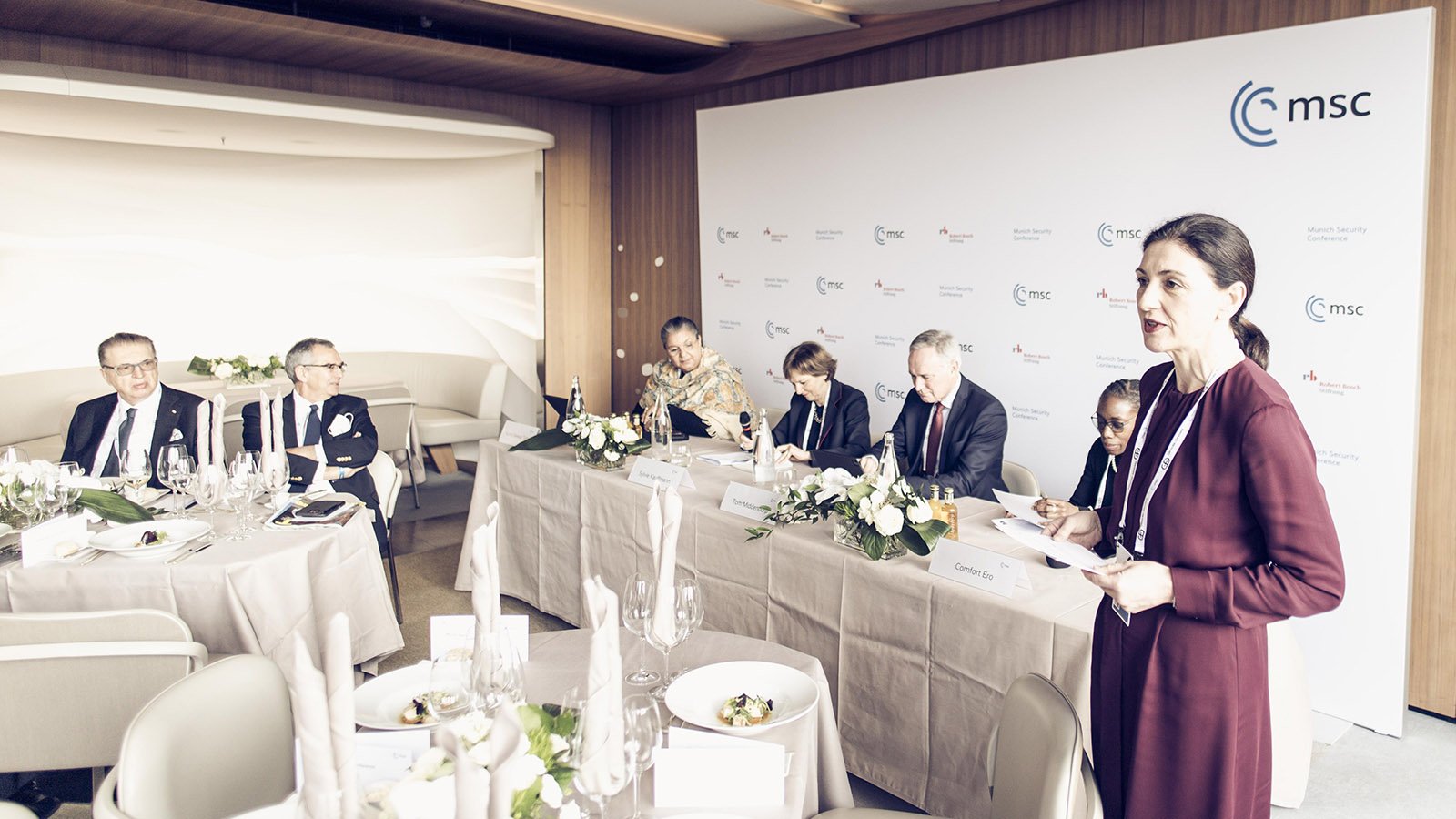 Die Panelisten der Diskussionsveranstaltung zum Sahel
