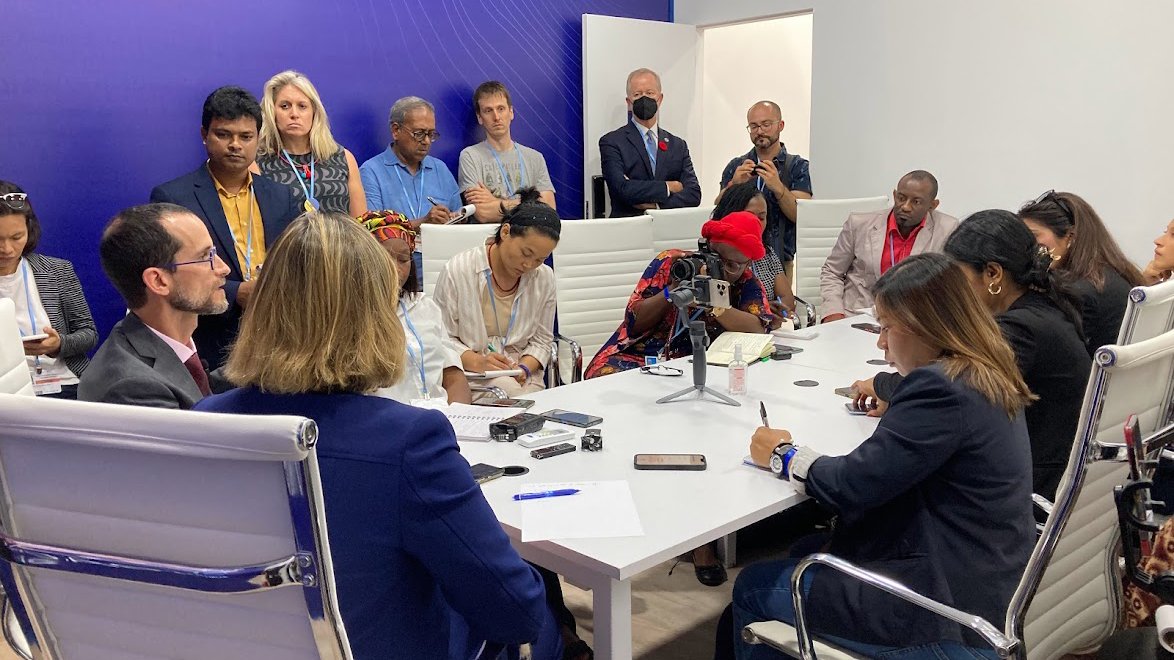 Group interview at COP27