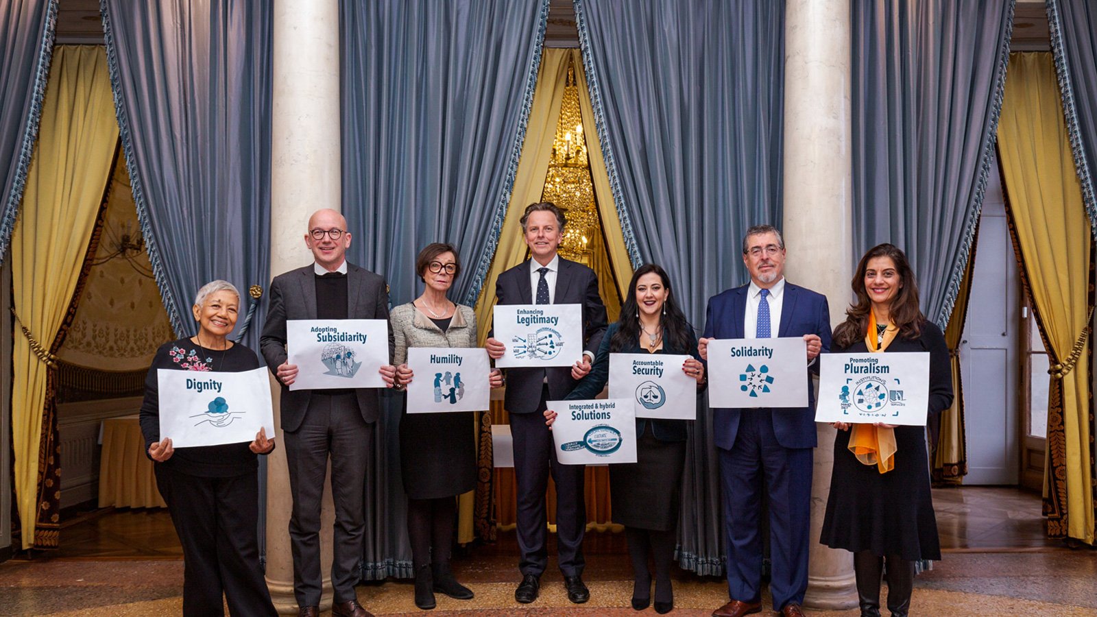 The members of the International Commission for Inclusive Peace