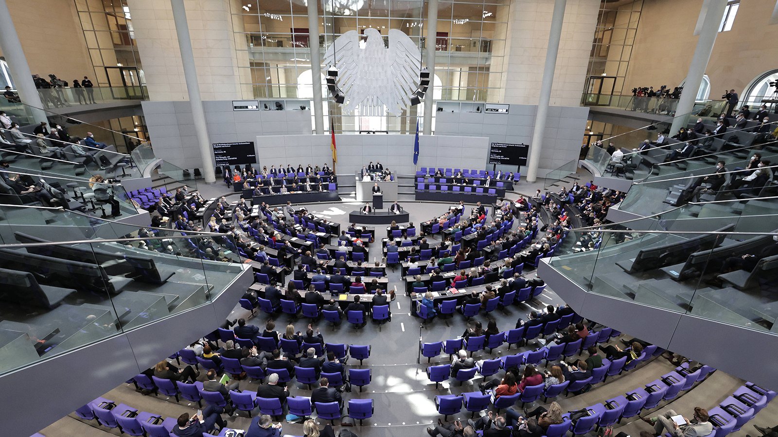 The Plenary Hall in the German Bundestag