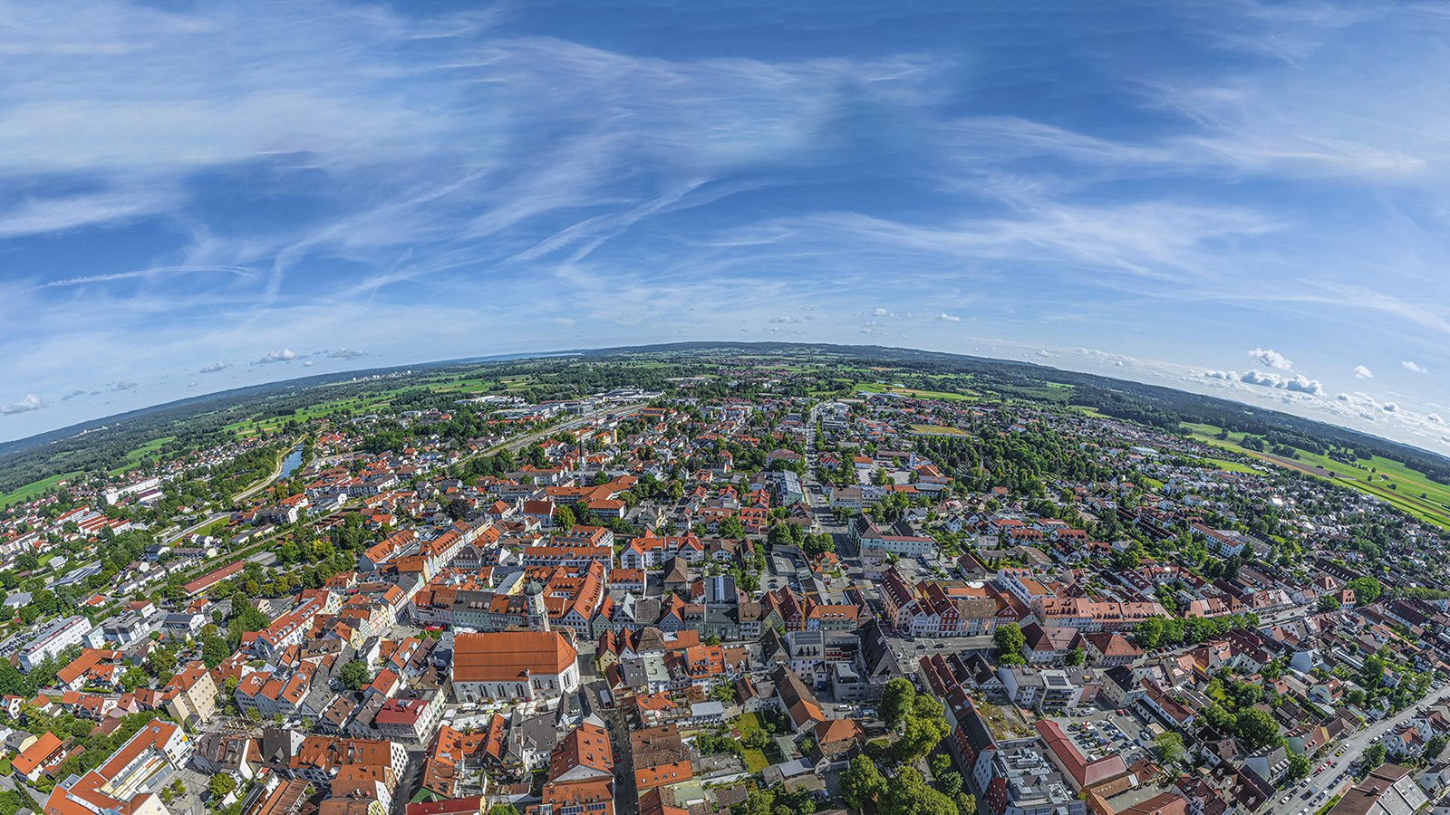 Weilheim-Schongau von oben