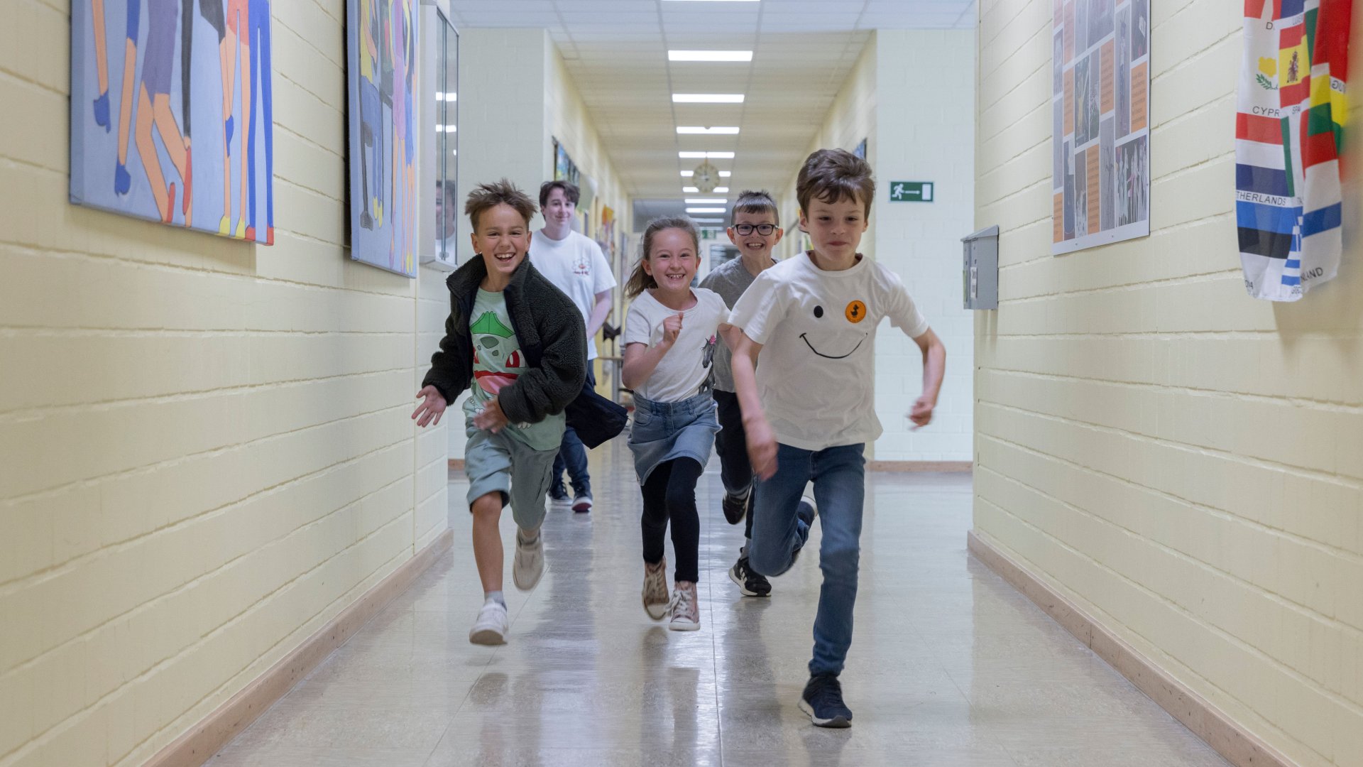 Children at the Franziskus School in Erkelenz. The school was nominated for the German School Award in 2023.