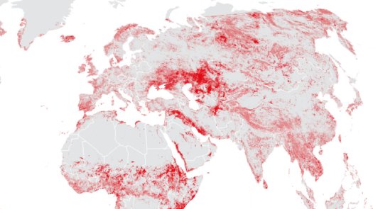 Weltkarte-Landdegradation