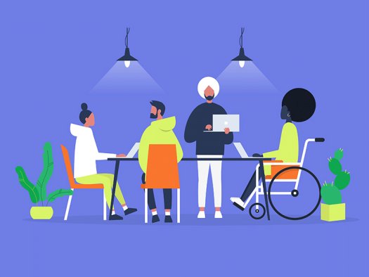 Everyday office life. Collective diversity. Start-up. Millennials at work. Z. Generation technologies. Project management.