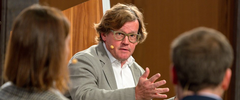 David Victor während der Diskussion