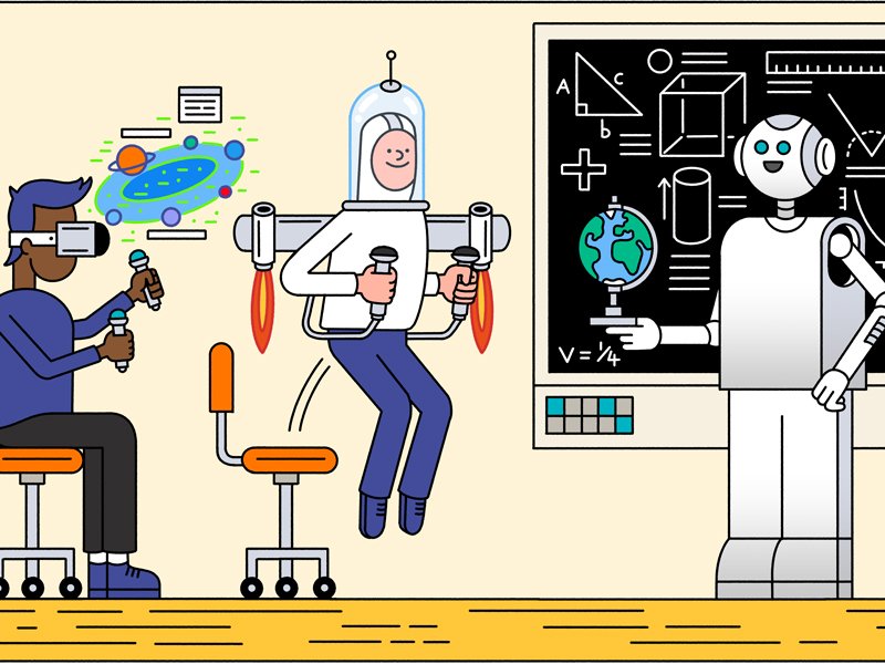 Klassenzimmer aus der Zukunft